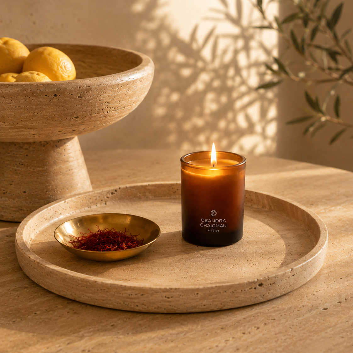 Spiced Saffron & Citrine Candle & Playlist